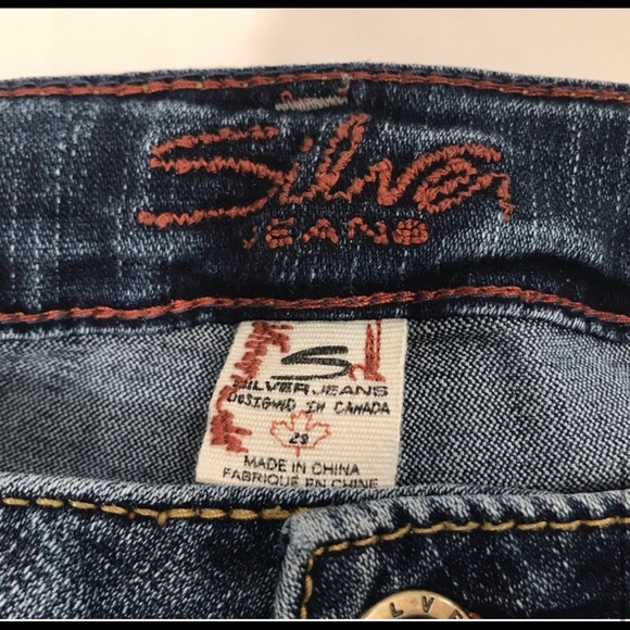 Silver Jeans Aiko Slim Fit Size 29 Blue Faded Wash - Picture 4 of 9